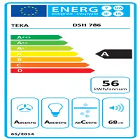 Teka DSH 786 De pared Acero inoxidable 586 m³/h