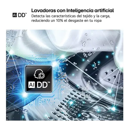 LG F4X1009NWK lavadora Carga frontal 9 kg 1400 RPM Blanco