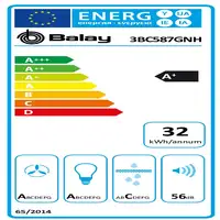 Balay 3BC587GNH campana De pared Negro 431 m³/h