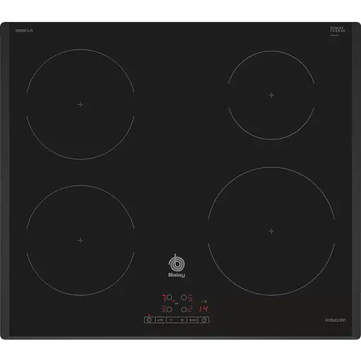Balay 3EB961LR hobs Negro Integrado 59 cm Con placa de inducción 4 zona(s)