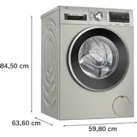 Bosch Serie 6 WGG244FAES lavadora Carga frontal 9 kg 1400 RPM Acero inoxidable