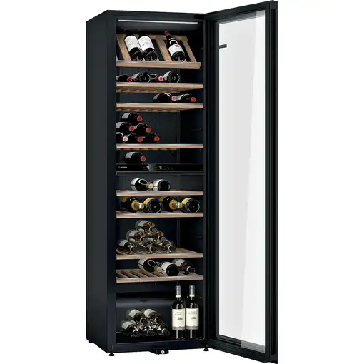Bosch Serie 6 KWK36ABGA enfriador de vino Nevera de vino Independiente Negro 199 b