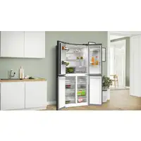 Bosch Serie 4 KMC85LBEA nevera puerta lado a lado Independiente 547 L E Negro