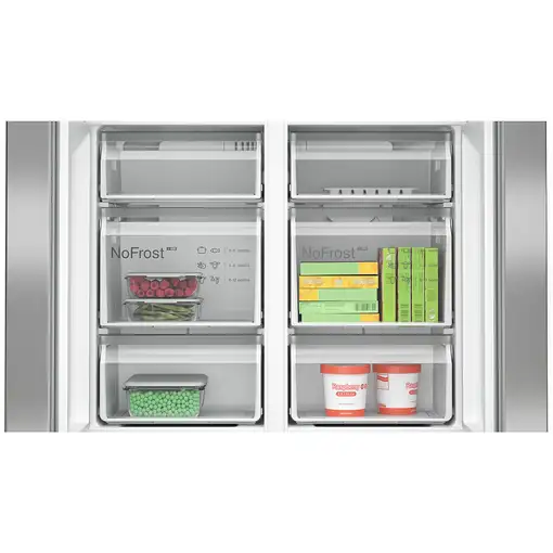 Bosch Serie 4 KFN96APEA nevera puerta lado a lado Independiente 605 L E Acero inox