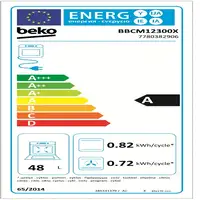 Beko BBCM12300X horno 48 L 2400 W Acero inoxidable