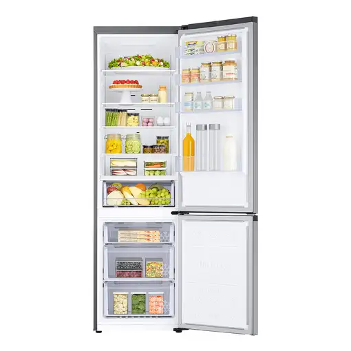 Samsung Frigorífico Combi 2m 390L Inox Clasificación Energética E y Smart AI - RB3