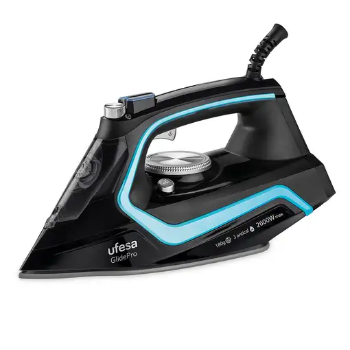Ufesa PV2600 Plancha vapor-seco Suela de cerámica 2600 W Negro