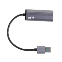 iggual Adaptador USB-A a RJ45 Gigabit Silver