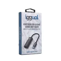 iggual Adaptador USB-A a RJ45 Gigabit Silver
