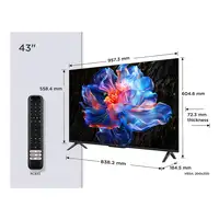 TCL P6K 43P6K Televisor 109,2 cm (43'') 4K Ultra HD Smart TV Wifi Metálico