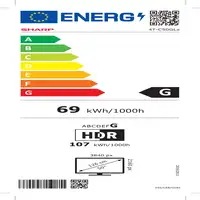 Sharp 50GL4060E Televisor 127 cm (50'') 4K Ultra HD Smart TV Wifi Negro