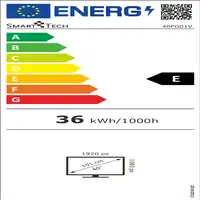 Smart-Tech 40FG01V Televisor 101,6 cm (40'') Full HD Smart TV Wifi Gris