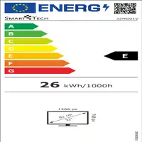 Smart-Tech 32HG01V Televisor 81,3 cm (32'') HD Smart TV Wifi Gris 180 cd / m²
