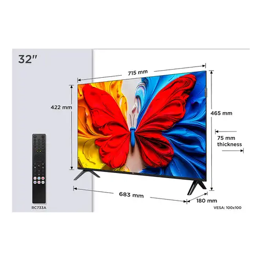 TCL 32S5K Televisor 81,3 cm (32'') Full HD Smart TV Wifi Negro