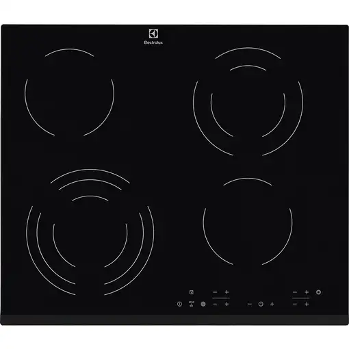 Electrolux EHF6343FOK Negro Integrado 60 cm Cerámico 4 zona(s)