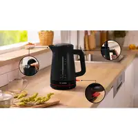 Bosch TWK3M123 tetera eléctrica 1,7 L 2400 W Negro