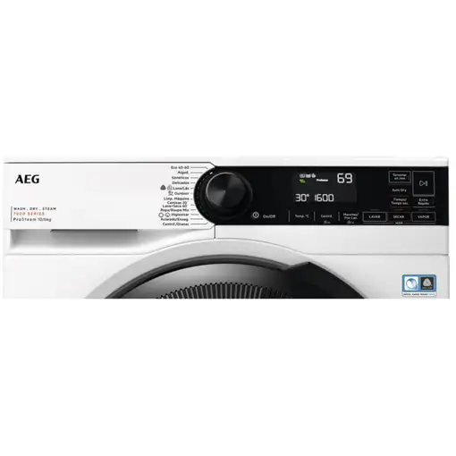 AEG Series 7000 LWR7316O4B lavadora-secadora Independiente Carga frontal Blanco D