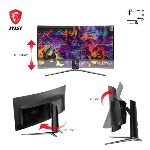 MSI MAG 341CQPDE QD-OLED pantalla para PC 86,4 cm (34") 3440 x 1440 Pixeles UltraW