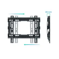 TooQ LP1043F-B soporte para TV 109,2 cm (43") Negro