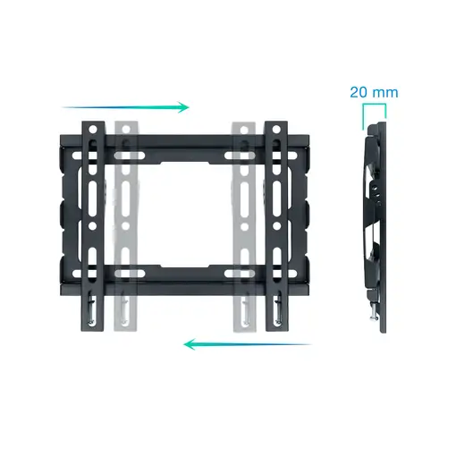 TooQ LP1043F-B soporte para TV 109,2 cm (43") Negro