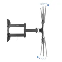 TooQ Soporte Giratorio e Inclinable para Monitor / TV LCD, Plasma de 23”- 55”, con