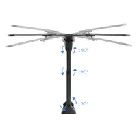 TooQ Soporte Giratorio e Inclinable para Monitor / TV LCD, Plasma de 23”- 55”, con