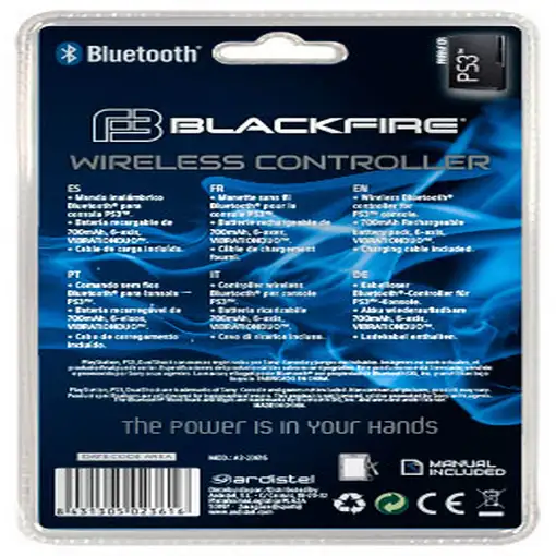 Ardistel 023616 mando y volante Negro, Azul, Rojo Bluetooth Gamepad Analógico/Digi