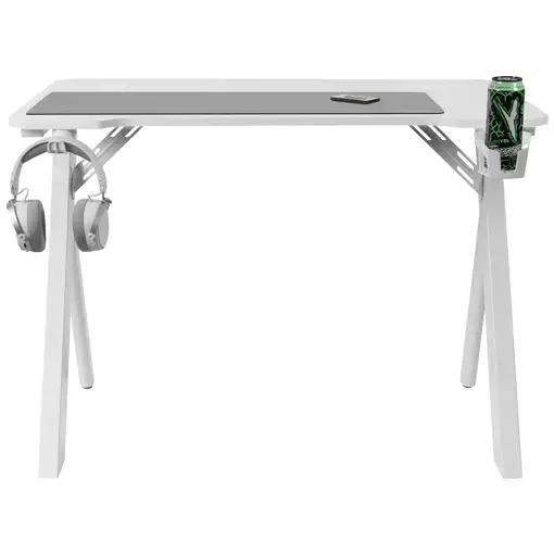 Mars Gaming MGD100RGB, Mesa Gaming Ergonómica RGB, Alfombrilla XXL, Soporte Auricu