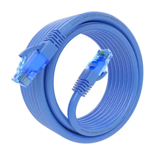 AISENS Cable De Red Latiguillo RJ45 Cat.6 UTP AWG26 CCA, Azul, 4.0 m