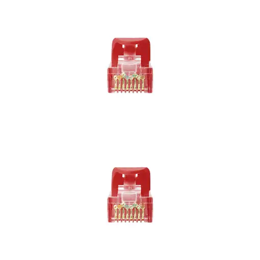 Nanocable Cable Red Latiguillo RJ45 LSZH CAT.6A UTP AWG24, Rojo, 25 cm