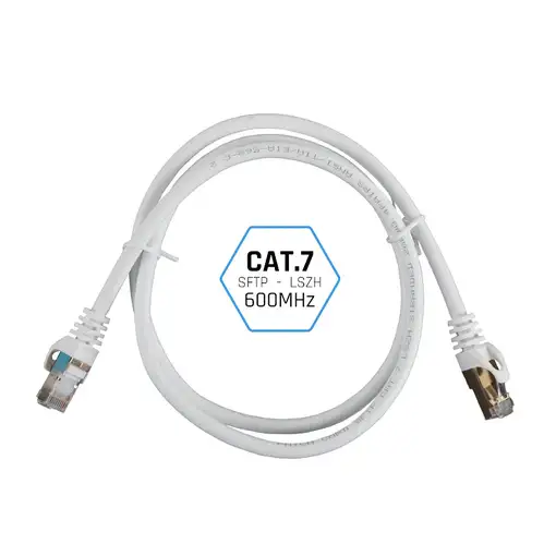 iggual IGG318621 cable de red Blanco 10 m Cat7 S/FTP (S-STP)