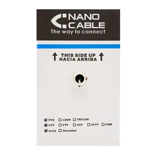 Nanocable 10.20.0504-EXT-BK cable de red Negro 305 m Cat6 U/UTP (UTP)