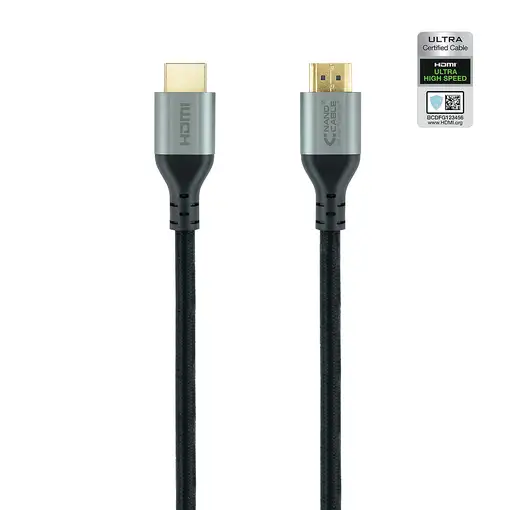 Nanocable Cable HDMI 2.1 Certificado ULTRA HIGH SPEED A/M-A/M, Negro, 1 m