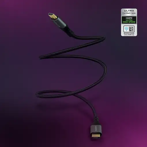 Nanocable Cable HDMI 2.1 Certificado ULTRA HIGH SPEED A/M-A/M, Negro, 1 m