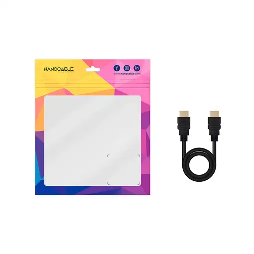 Nanocable Cable HDMI V2.0 4K@60Hz 18Gbps A/M-A/M, 1.5 m, Negro