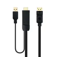 Nanocable Cable Conversor HDMI 2.0 a DisplayPort V1.2, 1.8 m, Negro