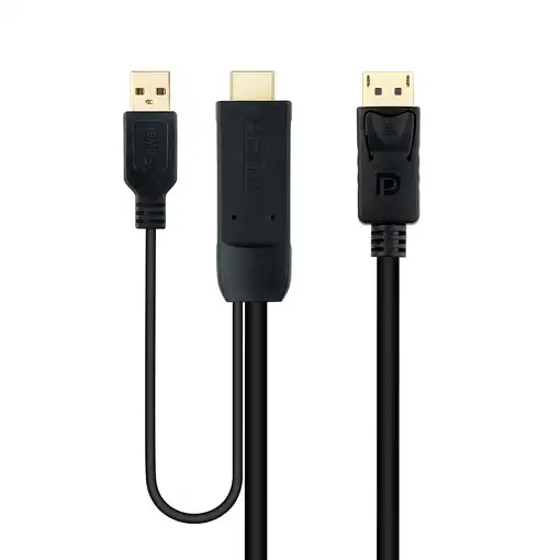Nanocable Cable Conversor HDMI 2.0 a DisplayPort V1.2, 1.8 m, Negro