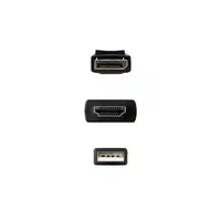 Nanocable Cable Conversor HDMI 2.0 a DisplayPort V1.2, 1.8 m, Negro