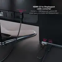 Nanocable Cable Conversor HDMI 2.0 a DisplayPort V1.2, 1.8 m, Negro