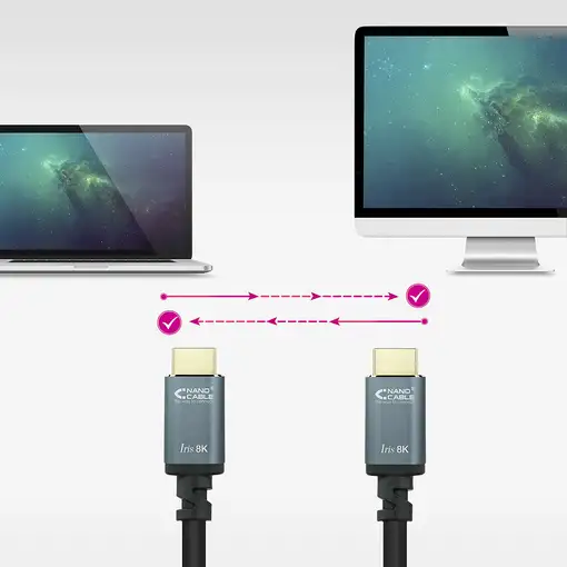 Nanocable Cable HDMI 2.1 IRIS 8K A/M-A/M, Negro, 3 Metros