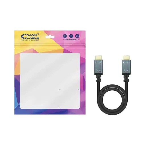 Nanocable Cable HDMI 2.1 IRIS 8K A/M-A/M, Negro, 3 Metros