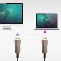 Nanocable Cable HDMI V2.1 AOC 8K@60Hz 4K@120Hz 48Gbps A/M-A/M, Negro, 100 m