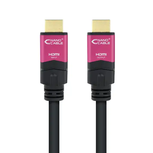 Nanocable 10.15.3720 cable HDMI 20 m HDMI tipo A (Estándar) Negro, Rosa