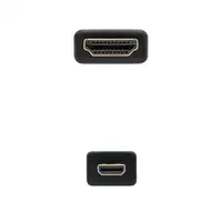 Nanocable HDMI, 0.8m cable HDMI 0,8 m HDMI tipo A (Estándar) HDMI tipo D (Micro) N