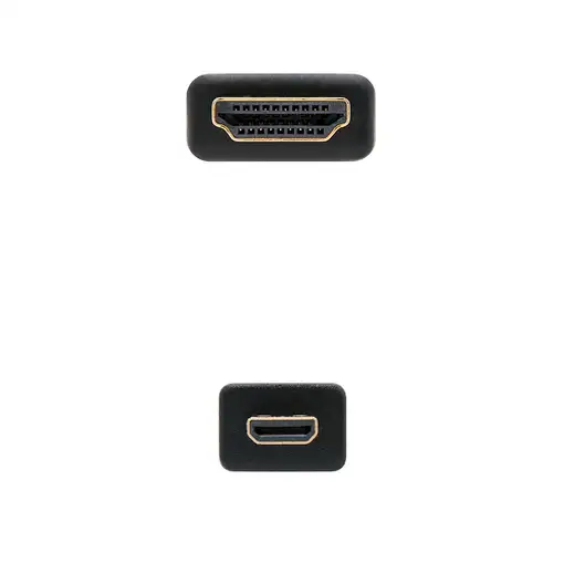 Nanocable HDMI, 0.8m cable HDMI 0,8 m HDMI tipo A (Estándar) HDMI tipo D (Micro) N