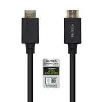 AISENS Cable HDMI V2.1 Ultra Alta Velocidad / HEC Certificado 8k@60Hz 48Gbps, A/M-