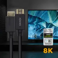 AISENS Cable HDMI V2.1 Ultra Alta Velocidad / HEC Certificado 8k@60Hz 48Gbps, A/M-