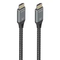 AISENS Cable HDMI V2.1 ultra alta velocidad / HEC 8K@60Hz 48Gbps, A/M-A/M, Gris/Ne