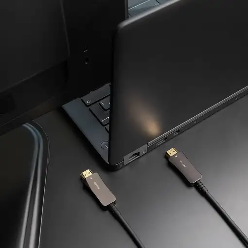 Nanocable Cable HDMI V2.1 AOC 8K@60Hz 4K@120Hz 48Gbps A/M-A/M, Negro, 80 m