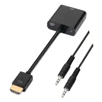 AISENS A122-0126 adaptador de cable de vídeo 0,1 m Negro
